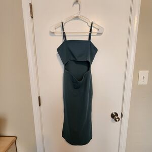 Forever 21 Blue Sheath Cocktail Dress Spaghetti Strap
